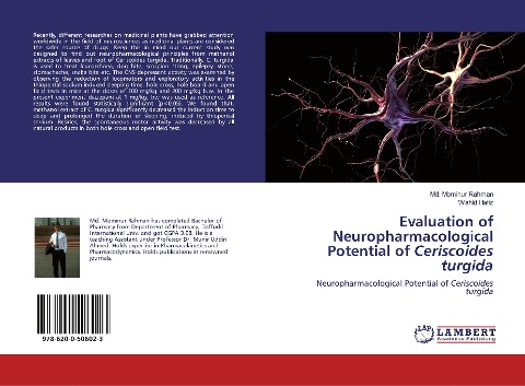 Evaluation of Neuropharmacological Potential of Ceriscoides turgida: Neuropharmacological Potential of Ceriscoides turgida