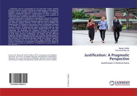 Justification: A Pragmatic Perspective: Justification in Political Arena