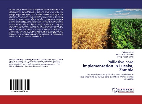 Palliative care implementation in Lusaka, Zambia: The experiences of palliative care specialists in implementing palliative care into their work settings in Lusaka