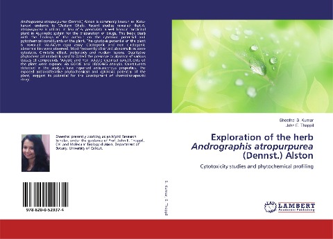 Exploration of the herb Andrographis atropurpurea (Dennst.) Alston: Cytotoxicity studies and phytochemical profiling