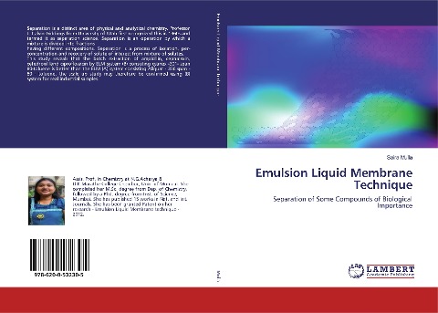 Emulsion Liquid Membrane Technique: Separation of Some Compounds of Biological Importance