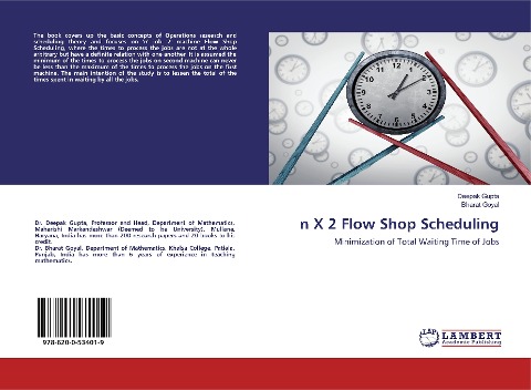n X 2 Flow Shop Scheduling: Minimization of Total Waiting Time of Jobs