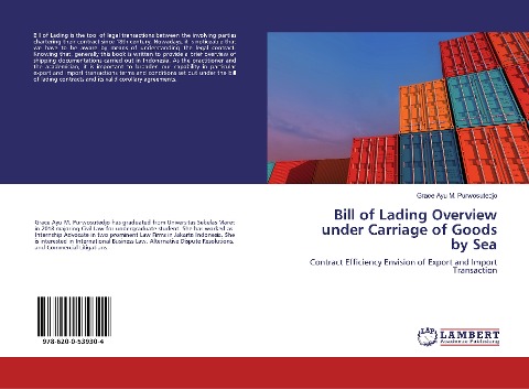 Bill of Lading Overview under Carriage of Goods by Sea: Contract Efficiency Envision of Export and Import Transaction