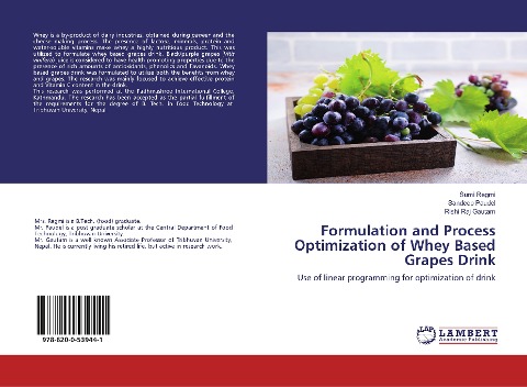Formulation and Process Optimization of Whey Based Grapes Drink: Use of linear programming for optimization of drink