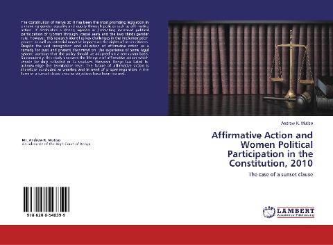 Affirmative Action and Women Political Participation in the Constitution, 2010: The case of a sunset clause