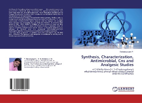 Synthesis, Characterization, Antimicrobial, Cns and Analgesic Studies: of 2-[N-(4-chloro-2-{[1-(2hydroxyphenyl) ethylidene]amino} phenyl) ethanimidoyl] phenol AND ITS COMPLEXES