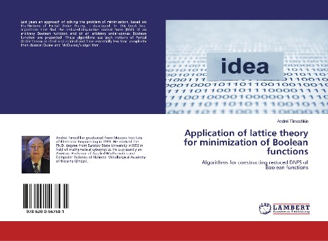 Application of lattice theory for minimization of Boolean functions: Algorithms for constructing reduced DNFS of Boolean functions