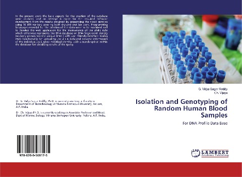 Isolation and Genotyping of Random Human Blood Samples: For DNA Profile Data Base