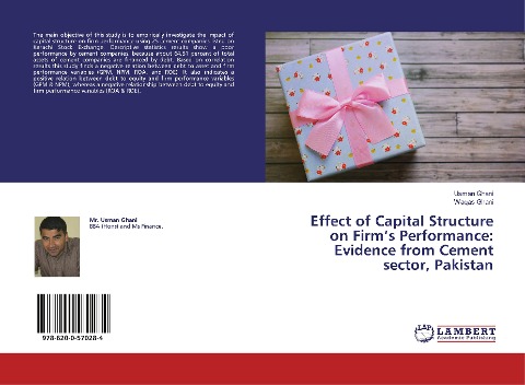 Effect of Capital Structure on Firms Performance: Evidence from Cement sector, Pakistan