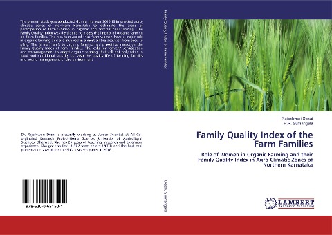 Family Quality Index of the Farm Families: Role of Women in Organic Farming and their Family Quality Index in Agro-Climatic Zones of Northern Karnataka
