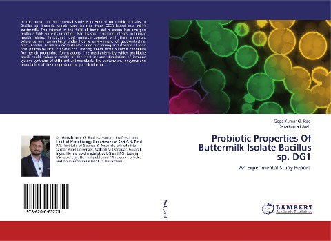 Probiotic Properties Of Buttermilk Isolate Bacillus sp. DG1: An Experimental Study Report