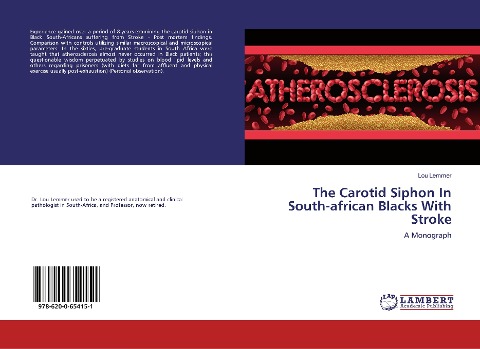 The Carotid Siphon In South-african Blacks With Stroke: A Monograph