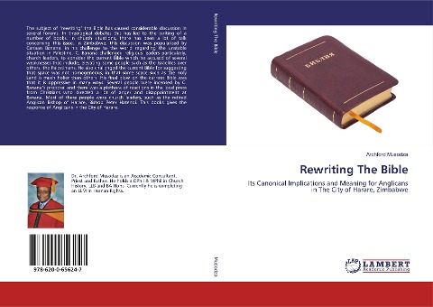 Rewriting The Bible: Its Canonical Implications and Meaning for Anglicans in The City of Harare, Zimbabwe