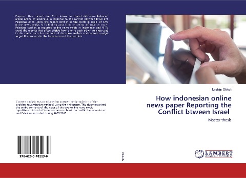 How indonesian online news paper Reporting the Conflict btween Israel: Master thesis