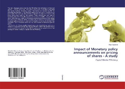 Impact of Monetary policy announcements on pricing of shares - A study: Capital Market Efficiency