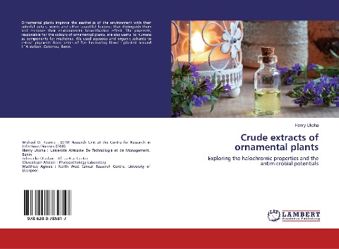 Crude extracts of ornamental plants: Exploring the halochromic properties and the antimicrobial potentials