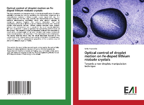 Optical control of droplet motion on Fe-doped lithium niobate crystals: Towards a new droplets manipulation technique