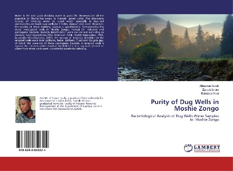 Purity of Dug Wells in Moshie Zongo: Bacteriological Analysis of Dug Wells Water Samples in Moshie Zongo