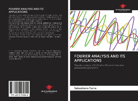 FOURIER ANALYSIS AND ITS APPLICATIONS: Fourier analysis with Excel software in real data processing operations
