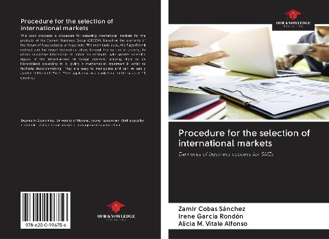 Procedure for the selection of international markets: Elements of business success for SMEs