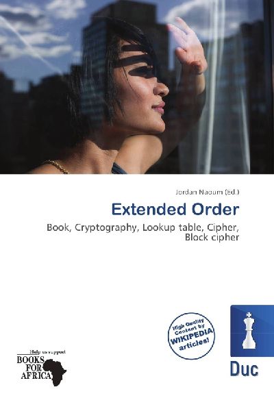 Extended Order: Book, Cryptography, Lookup table, Cipher, Block cipher