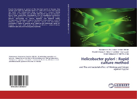 Helicobacter pylori : Rapid culture method: and The antibacterial effect of Moringa and Ginger against H.pylori