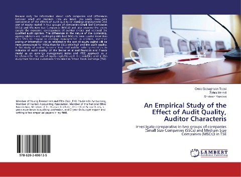 Audit Quality Framework: Investigate Comparative in Two Groups of Companies, Small Size Companies (SSCs) and Medium Size Companies (MSCs) in TSE