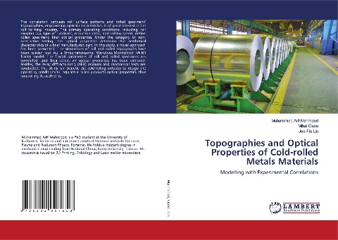 Topographies and Optical Properties of Cold-rolled Metals Materials: Modelling with Experimental Correlations