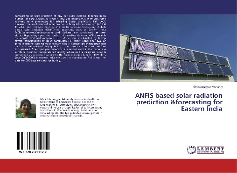ANFIS based solar radiation prediction &forecasting for Eastern India