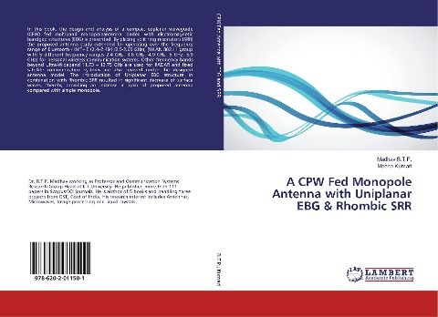 A CPW Fed Monopole Antenna with Uniplanar EBG & Rhombic SRR