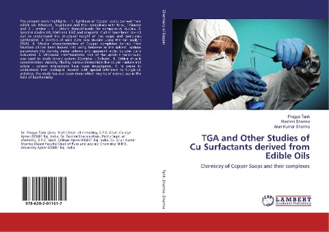 TGA and Other Studies of Cu Surfactants derived from Edible Oils: Chemistry of Copper Soaps and their complexes