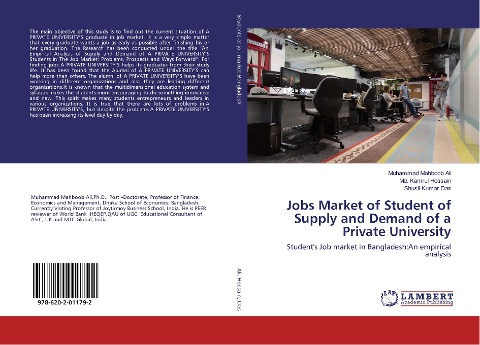 Jobs Market of Student of Supply and Demand of a Private University: Students Job market in Bangladesh:An empirical analysis
