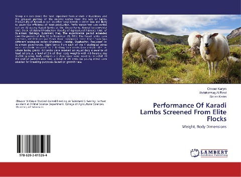 Performance Of Karadi Lambs Screened From Elite Flocks: Weight, Body Dimensions