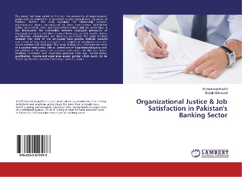 Organizational Justice & Job Satisfaction in Pakistans Banking Sector
