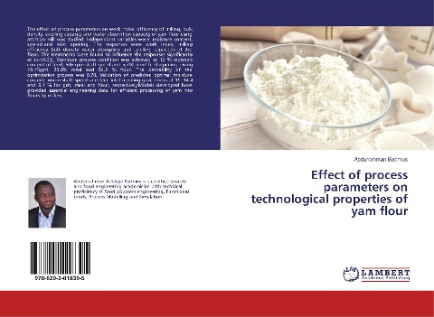 Effect of process parameters on technological properties of yam flour