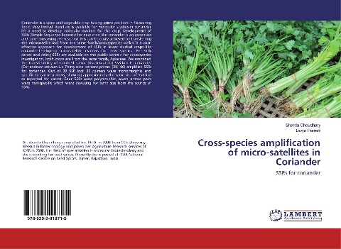 Cross-species amplification of micro-satellites in Coriander: SSRs for coriander