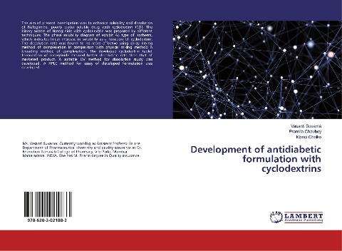 Development of antidiabetic formulation with cyclodextrins