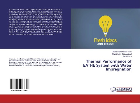 Thermal Performance of EATHE System with Water Impregnation