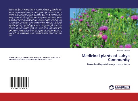 Medicinal plants of Luhya Community: Mwamba village -Kakamega county, Kenya