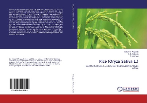 Rice (Oryza Sativa L.): Genetic Analysis, Line X Tester and Stability Analysis in Rice