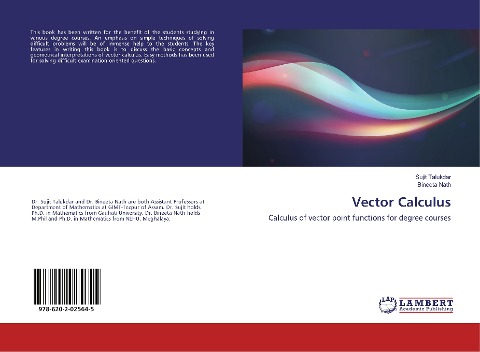 Vector Calculus: Calculus of vector point functions for degree courses