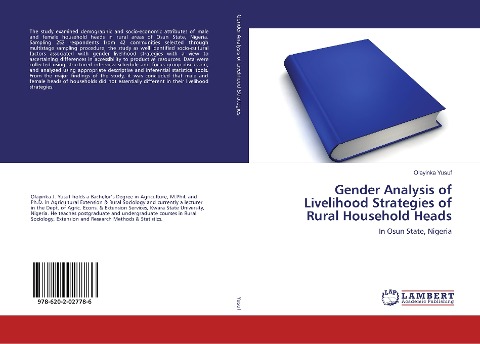 Gender Analysis of Livelihood Strategies of Rural Household Heads: In Osun State, Nigeria