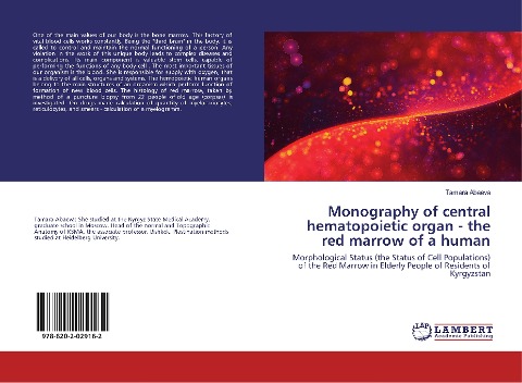 Monography of central hematopoietic organ - the red marrow of a human: Morphological Status (the Status of Cell Populations) of the Red Marrow in Elderly People of Residents of Kyrgyzstan