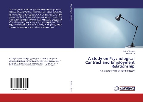 A study on Psychological Contract and Employment Relationship: A Case study Of Fast Food Industry