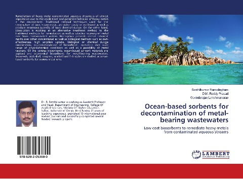 Ocean-based sorbents for decontamination of metal-bearing wastewaters: Low-cost biosorbents to remediate heavy metals from contaminated aqueous streams