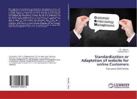Standardization or Adaptation of website for online Customers: Customers Satisfaction