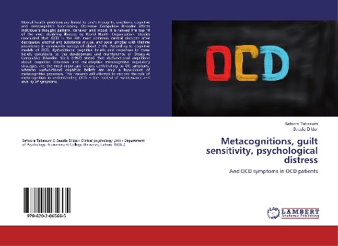 Metacognitions, guilt sensitivity, psychological distress: And OCD symptoms in OCD patients