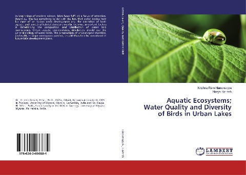 Aquatic Ecosystems; Water Quality and Diversity of Birds in Urban Lakes
