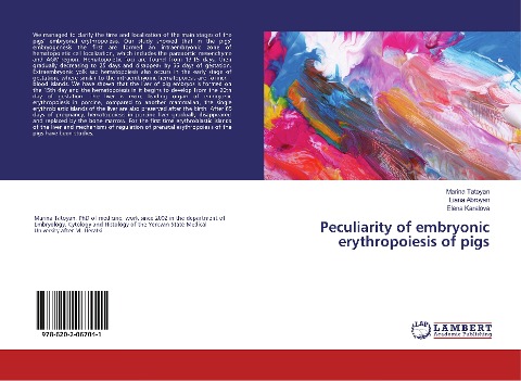 Peculiarity of embryonic erythropoiesis of pigs