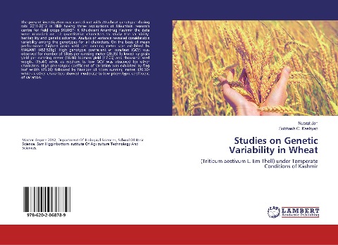 Studies on Genetic Variability in Wheat: (Triticum aestivum L. Em Thell) under Temperate Conditions of Kashmir